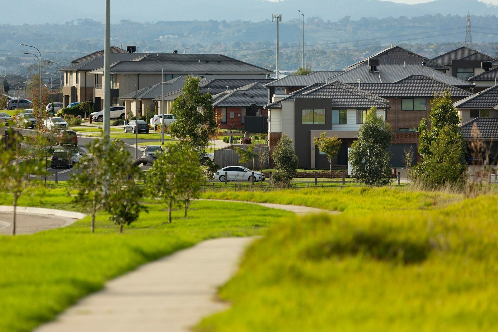 Newer homes in a growing Victorian housing estate